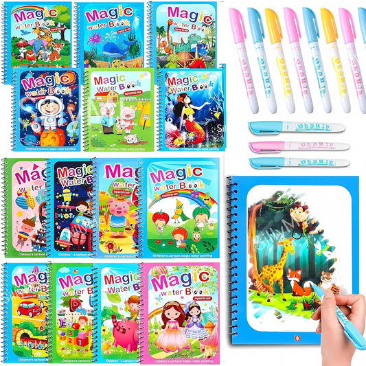 Reusable Magic Water Painting Book (Pack of 6)